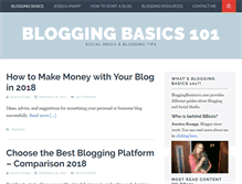 Tablet Screenshot of bloggingbasics101.com